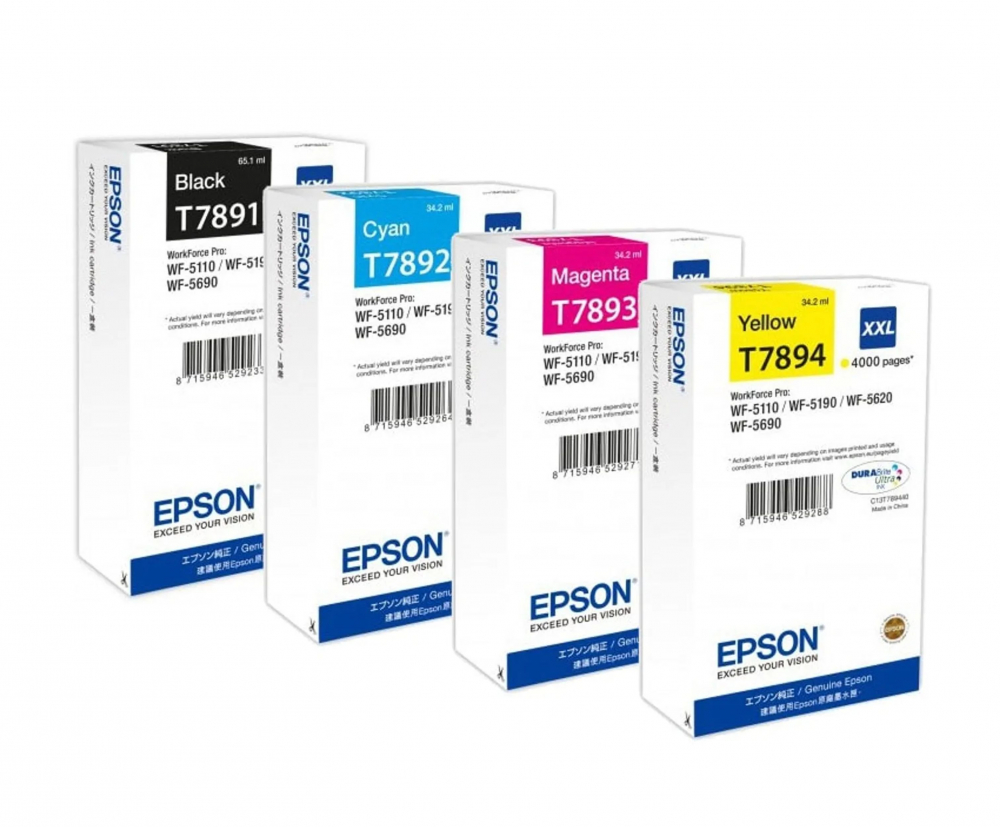 Epson T789 MCVP 02 (T789) BK/C/M/Y original